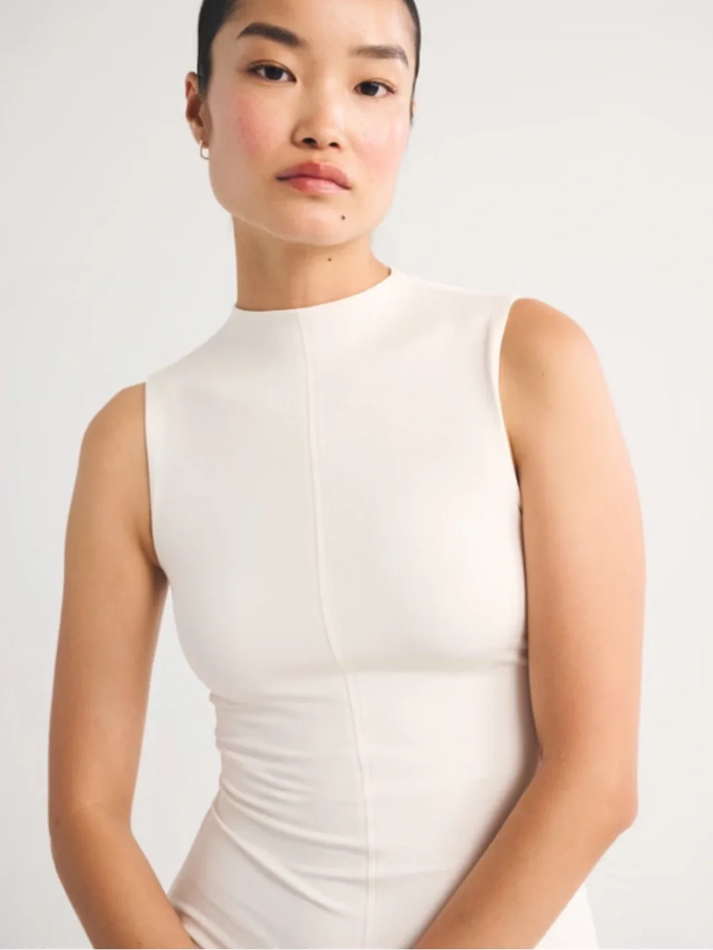 Abercrombie & Fitch Mockneck Knit Maxi Dress
